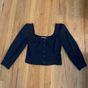 Urban outfitters black button top